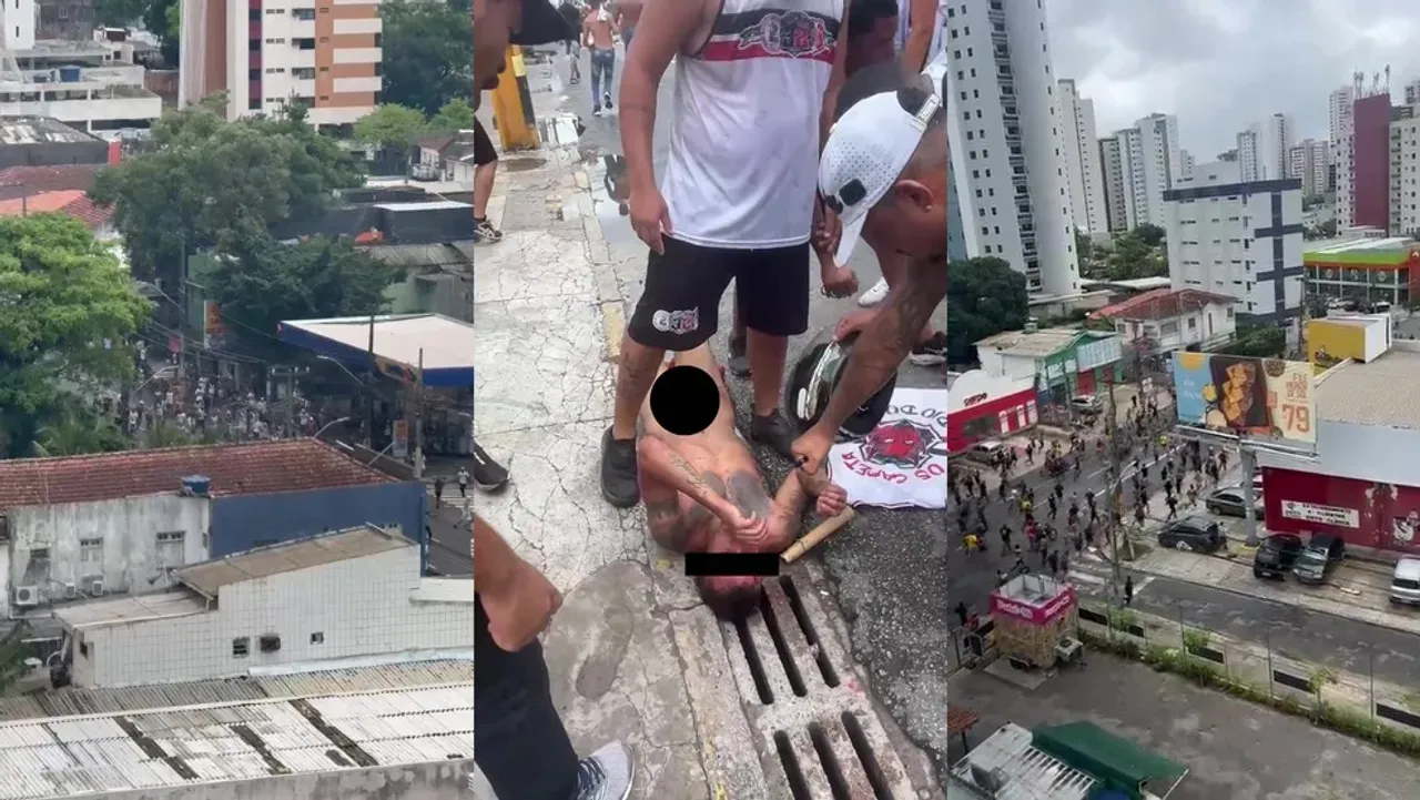 Torcedores das duas equipes se enfrentaram em brigas, correria e depredação em vários bairros da cidade. | Foto: Redes Sociais/g1