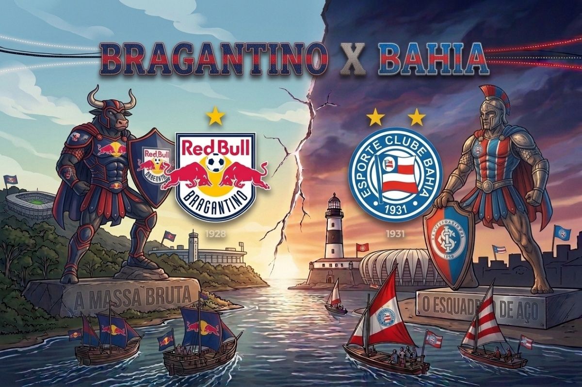 Bragantino x Bahia: veja onde assistir e demais detalhes do confronto. Foto: Imagem gerada com IA