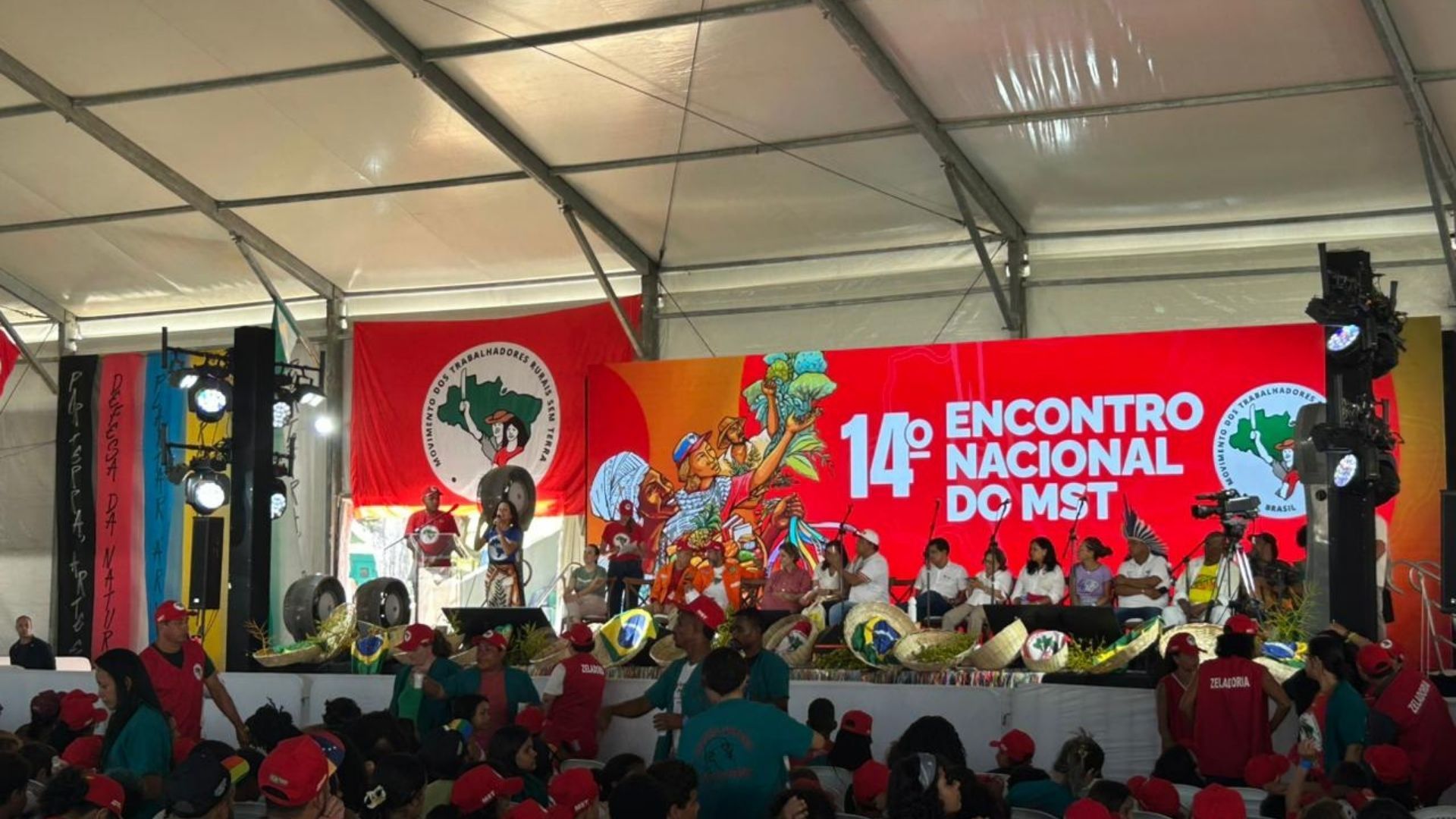 &Uacute;ltimo dia do Encontro do MST come&ccedil;a com expectativa de Lula em Salvador; Foto: Juana Castro / Aratu On