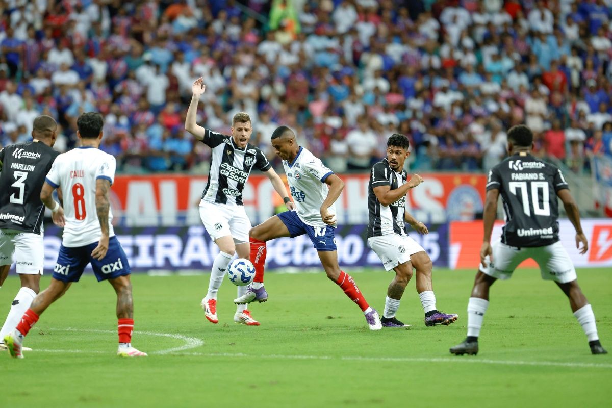 Bahia e Ceará pelo Brasileirão 2025. Foto: EC Bahia