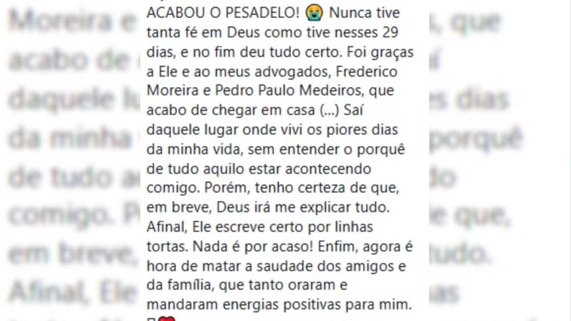 Dono da Choquei desabafa nas redes sociais ap&oacute;s deixar pris&atilde;o; Reprodu&ccedil;&atilde;o / Redes Sociais de Raphael Sousa