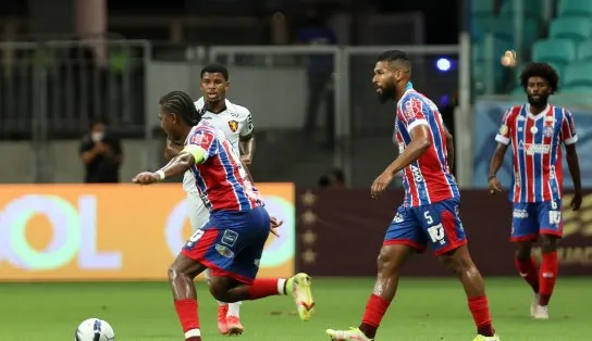 Em jogo com duas viradas, Bahia perde para o Sport pela Copa do Nordeste
