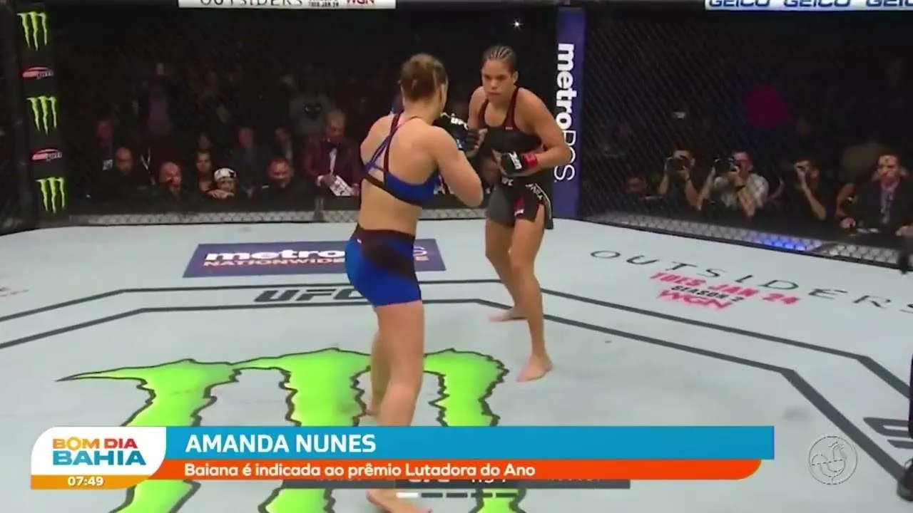 Amanda Nunes é indicada a Lutadora do Ano no Oscar do MMA
