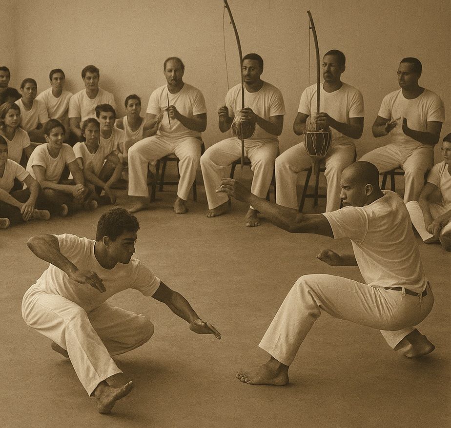 A capoeira é considerada símbolo de resistência. Foto: Feita por IA