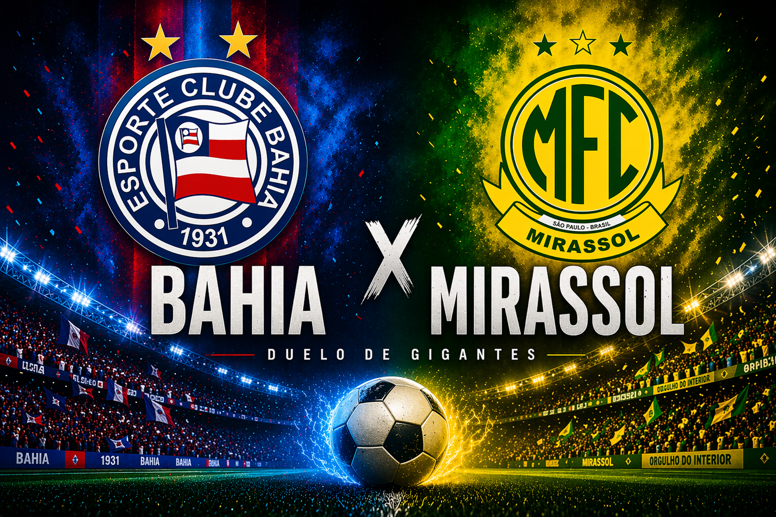 Bahia x Mirassol na 11&ordf; rodada do Brasileir&atilde;o. Foto: Reprodu&ccedil;&atilde;o ChatCPT 