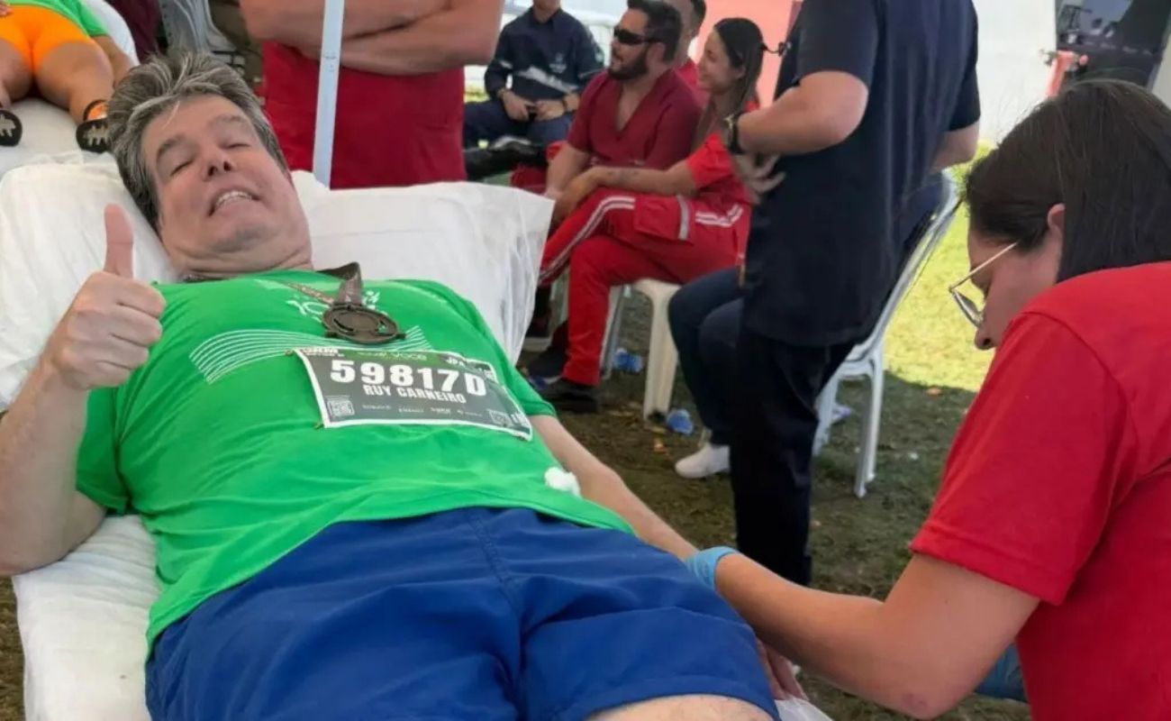 Durante corrida de Bell Marques na Paraíba, deputado federal passa mal ; Foto: Reprodução / Assessoria de imprensa do deputado