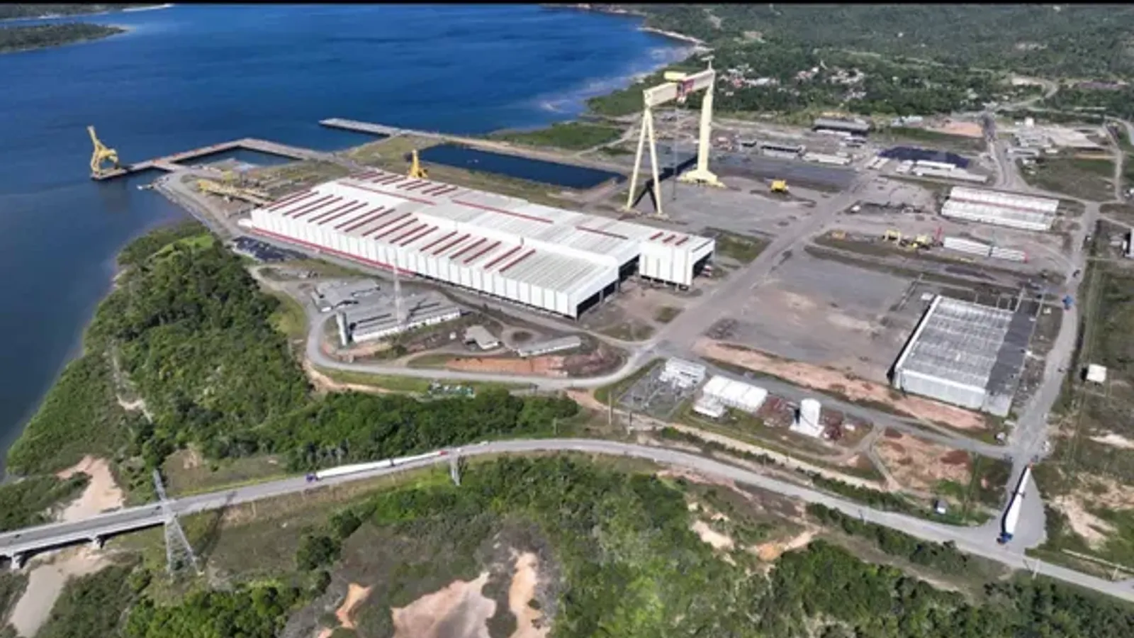 Área do Estaleiro Enseada, em São Roque do Paraguaçu, será cedida para Ponte Salvador-Itaparica | Foto: divulgação