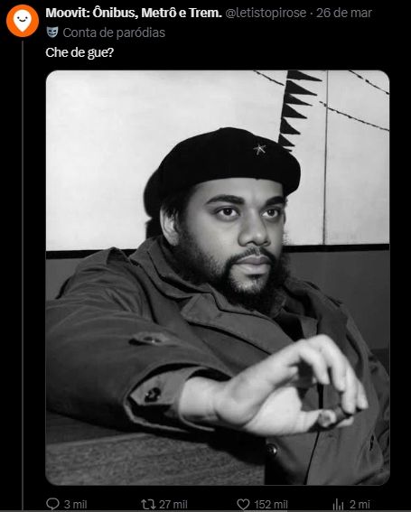 Che De Gue | Imagem: reprodução/X