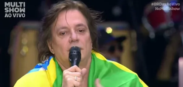 Em show, Fábio Jr. protesta contra “roubalheira” no Brasil e manda recado aos governantes