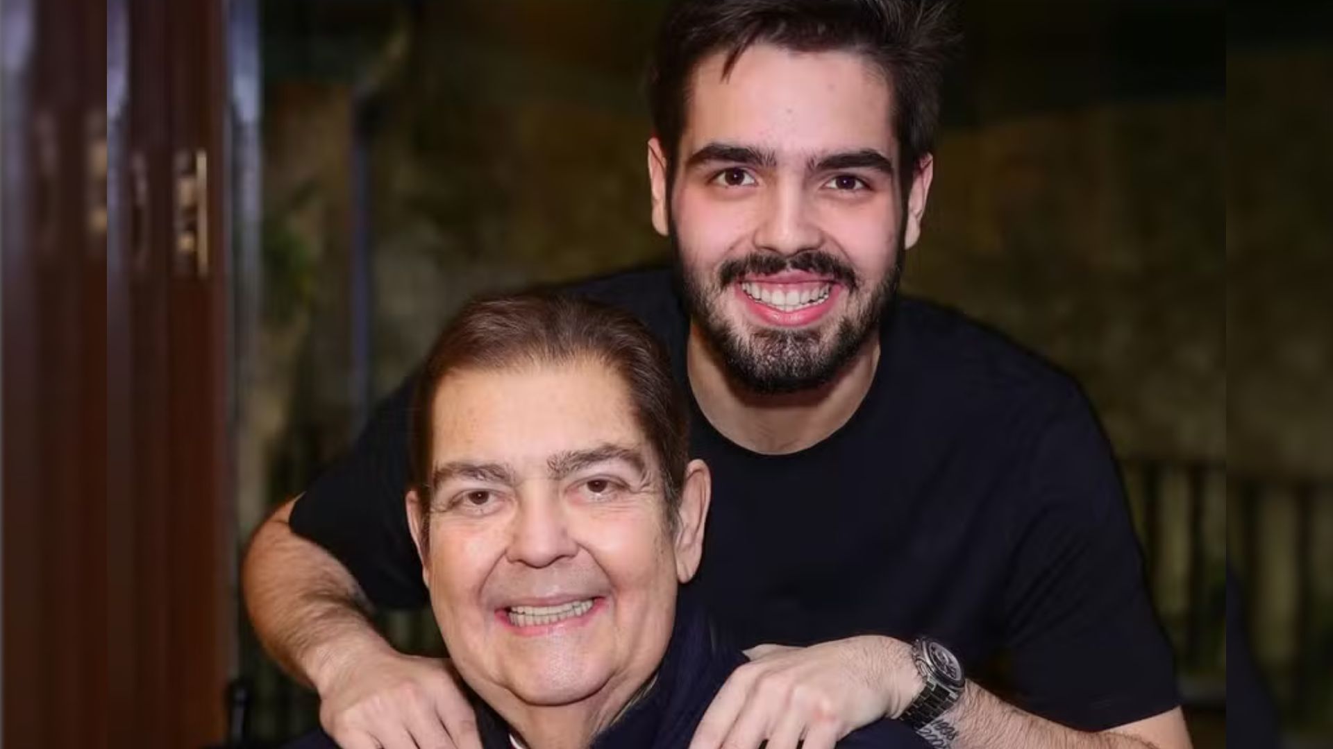 Faustão e o filho João Silva | Foto: reprodução/Instagram