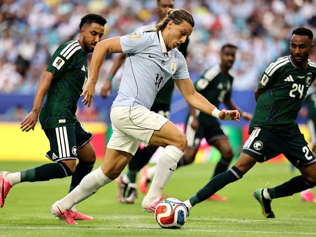 Uruguai consegue empate contra Árabia Saudita em jogo do Grupo H. Foto: Fifa