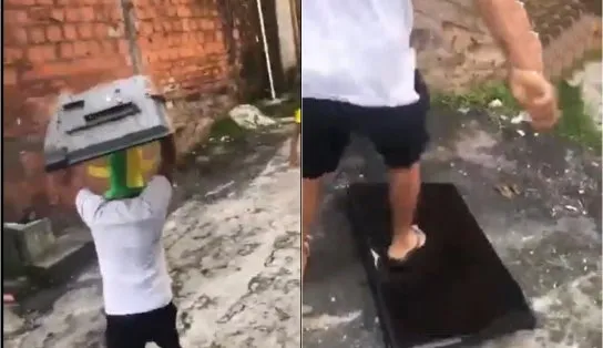 Baiano quebra TV após eliminação do Brasil e viraliza; "fiquei com raiva"