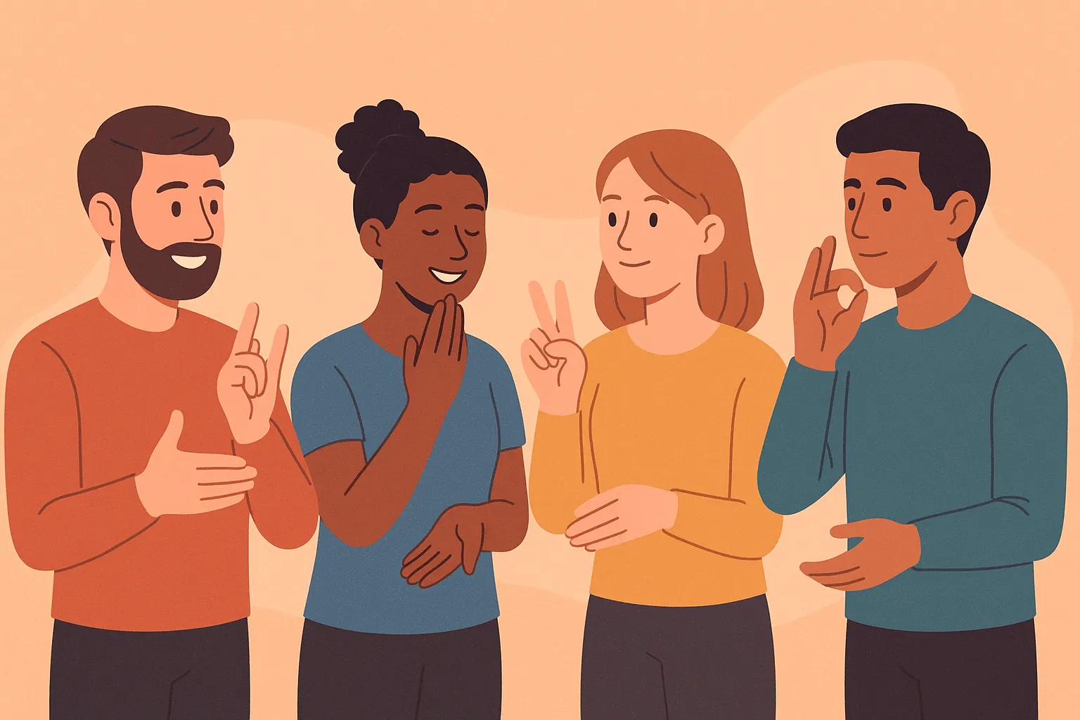 Imagem de inclusão a pessoas surdas 