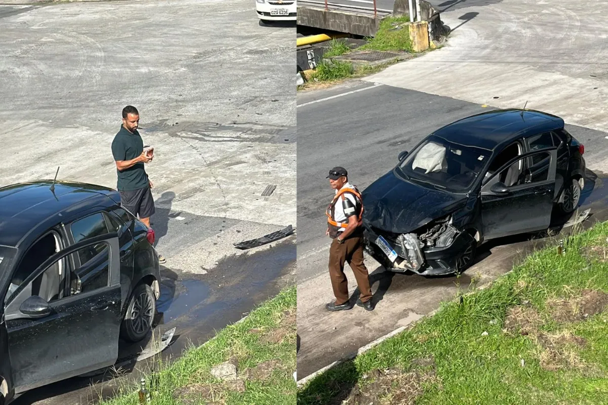 Volante do EC Bahia se envolve em acidente de carro, em Camaçari