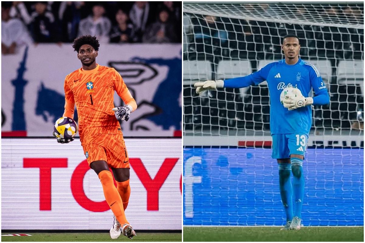 Com o corte de Hugo Souza, o goleiro John, ex-Botafogo, foi chamado para integrar a convocação da Seleção Brasileira. Foto: CBF e Redes Sociais