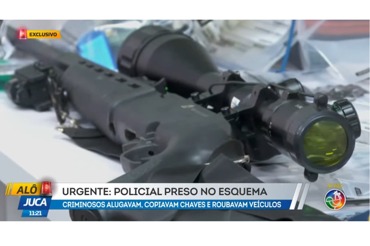 Armas Apreendidas Na Opera&ccedil;&atilde;o Chave Mestra|  Foto:  Reprodu&ccedil;&atilde;o TV Aratu
