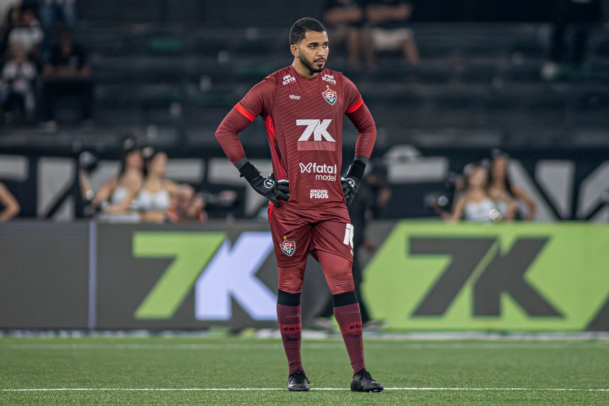 Lucas Arcanjo foi eleito melhor goleiro do 1º turno pelo SporTV, com a 10ª defesa menos vazada do campeonato. Foto: Victor Ferreira/EC Vitória