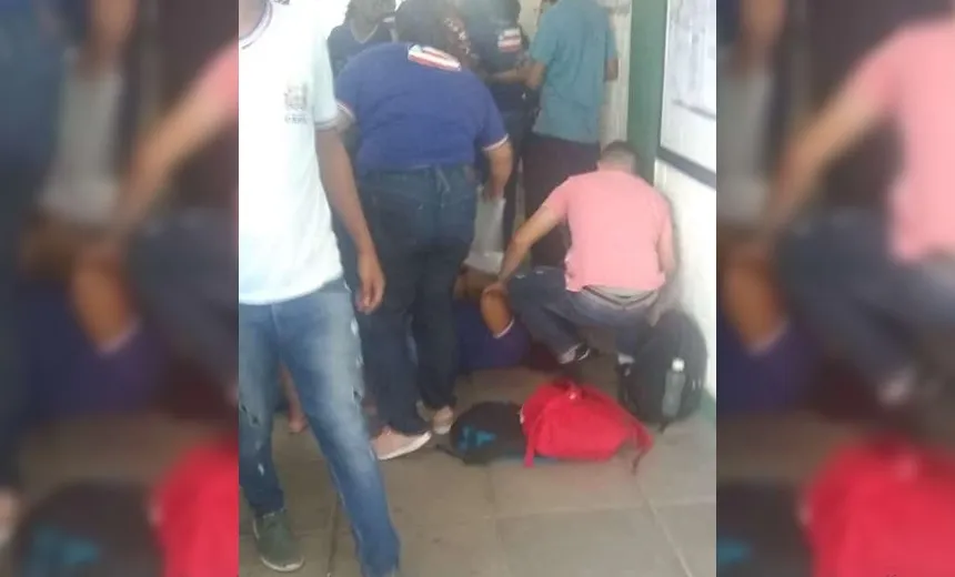Alunos entram em pânico após bombas serem arremessadas em escola de Camaçari