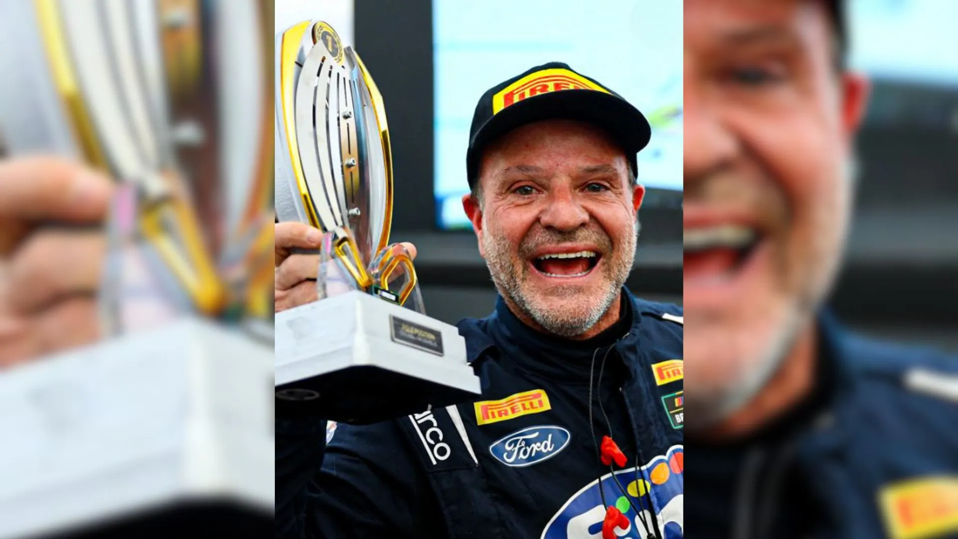 Rubens Barrichello ficou em segundo lugar 