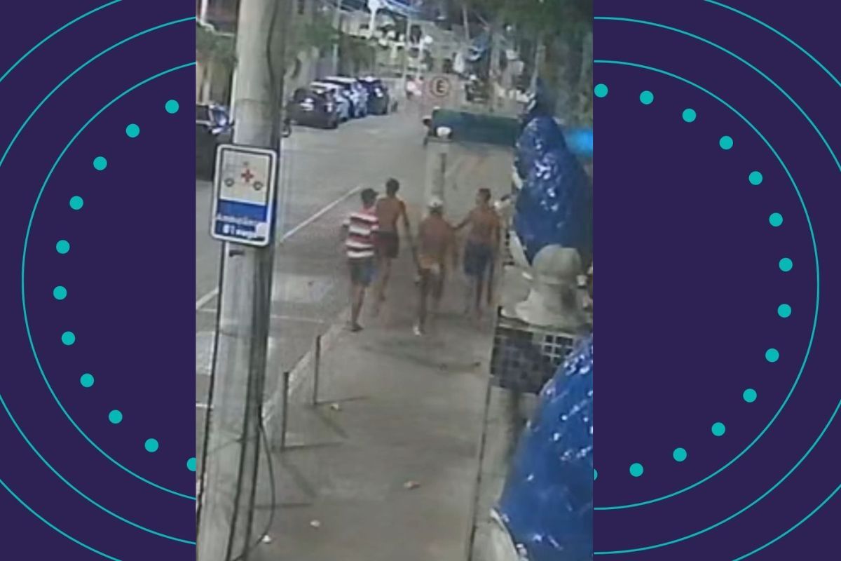 Homem Em Situa&ccedil;&atilde;o De Rua &Eacute; Espancando Em Salvador. Foto: Reprodu&ccedil;&atilde;o Redes Sociais 