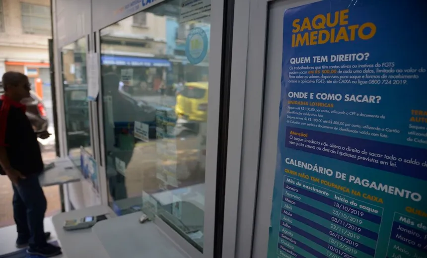 Mais de 40 milhões de trabalhadores já efetuaram o saque imediato do FGTS