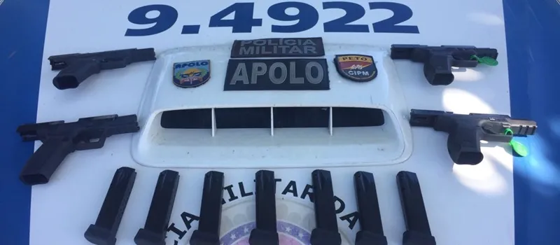 PLANETA DOS MACACOS: Bandidos atiram contra a PM e deixam cair pistolas restritas no Brasil