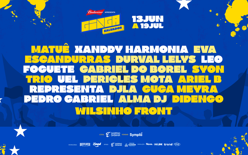 O Shopping da Bahia realiza a Ginga Salvador, espa&ccedil;o que combina exibi&ccedil;&atilde;o dos jogos da Sele&ccedil;&atilde;o Brasileira, m&uacute;sica ao vivo e estrutura gastron&ocirc;mica durante a Copa do Mundo/Foto: Divulga&ccedil;&atilde;o&nbsp;