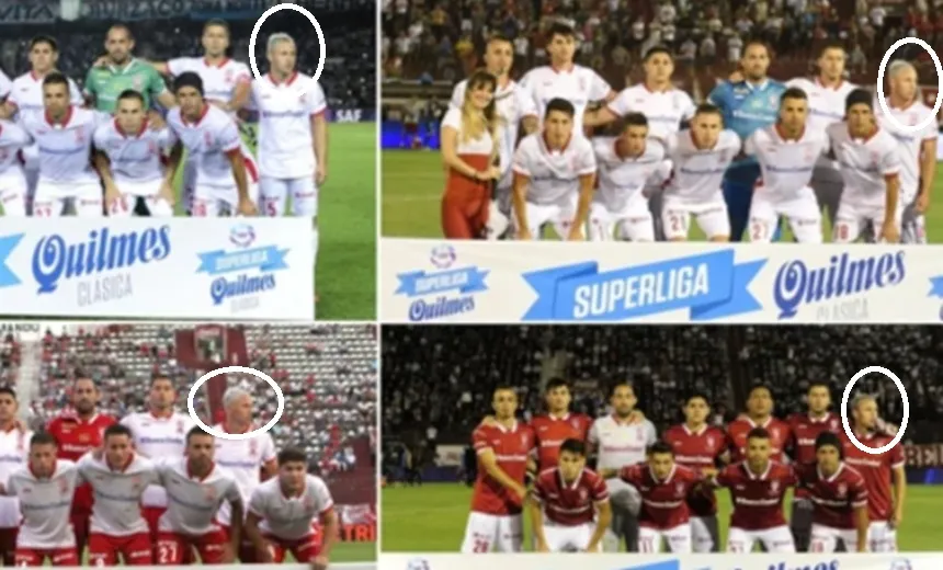 Conheça o jogador que ‘se distrai’ em fotos oficiais para homenagear irmão