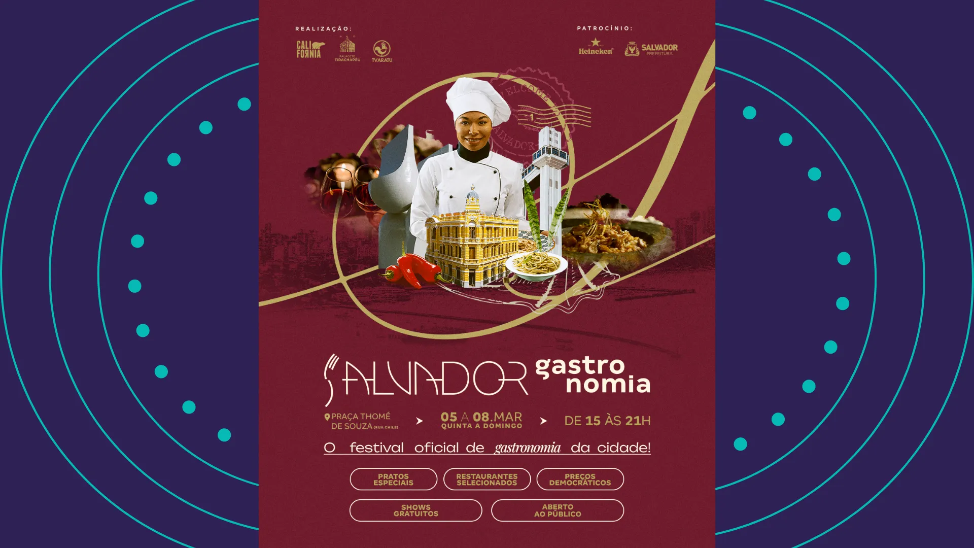 Projeto internacional abre programação do Salvador Gastronomia 2026