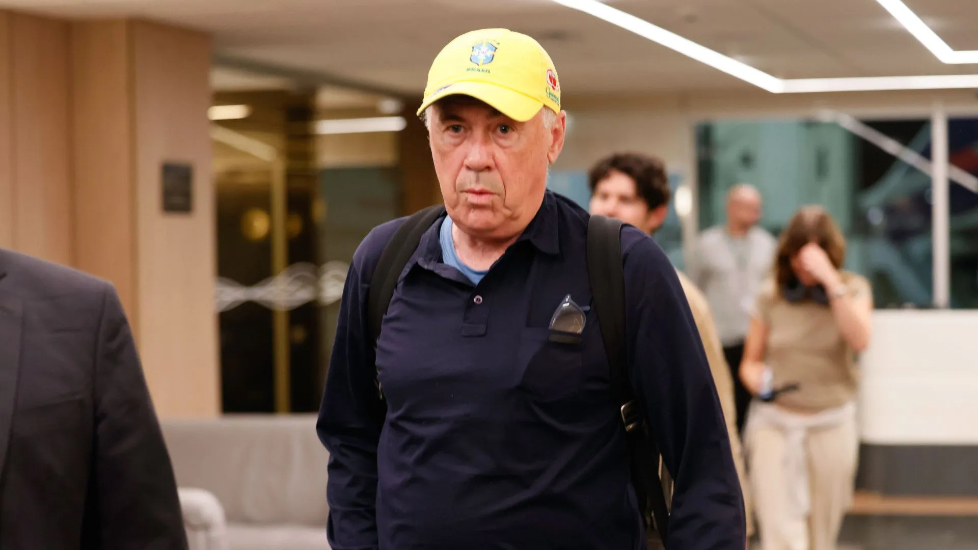 Técnico Carlo Ancelotti desembarca no Brasil. Foto: Rafael Ribeiro/CBF