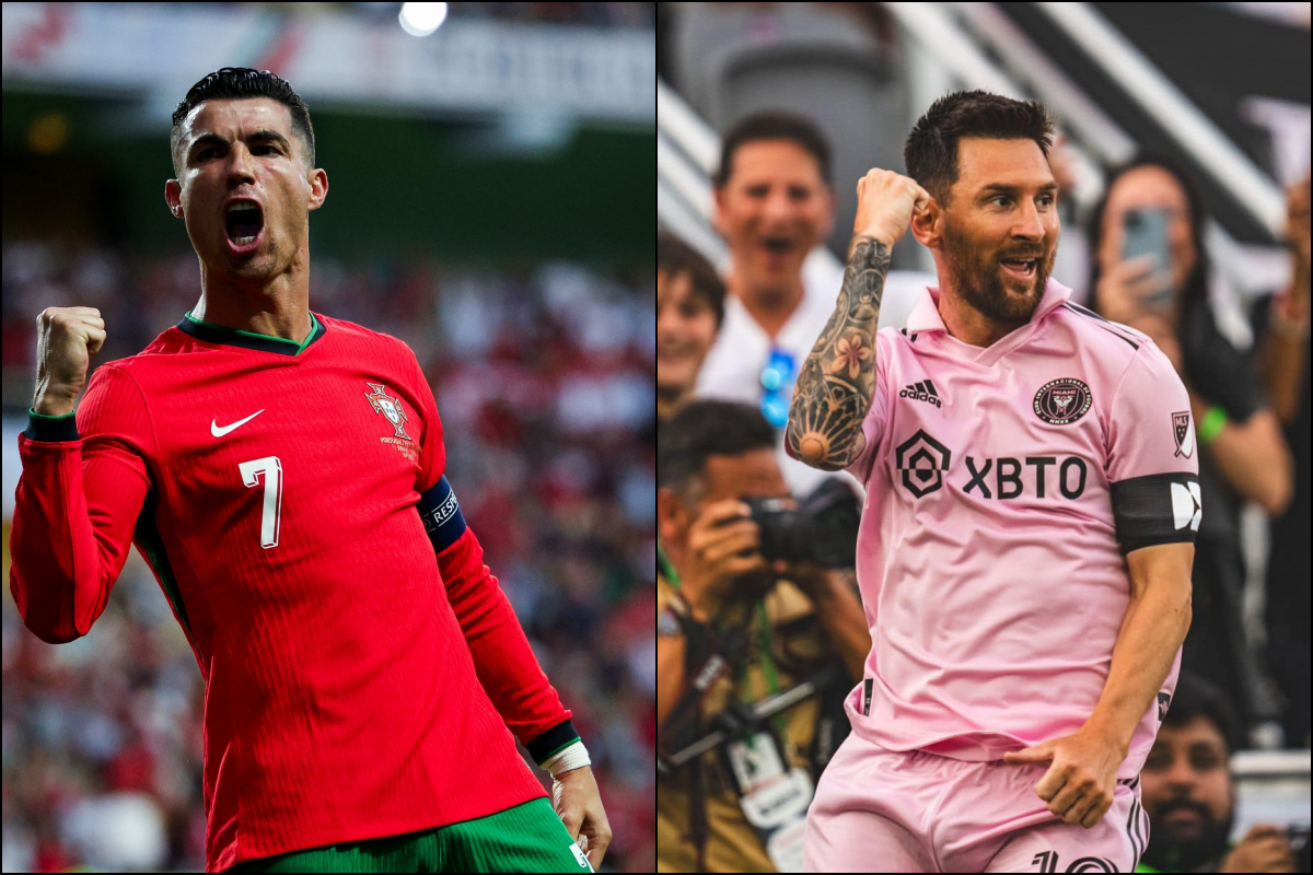 A rivalidade entre qual jogador é o melhor entre CR7 e Messi durou anos e segue até hoje. Fotos: Redes Sociais