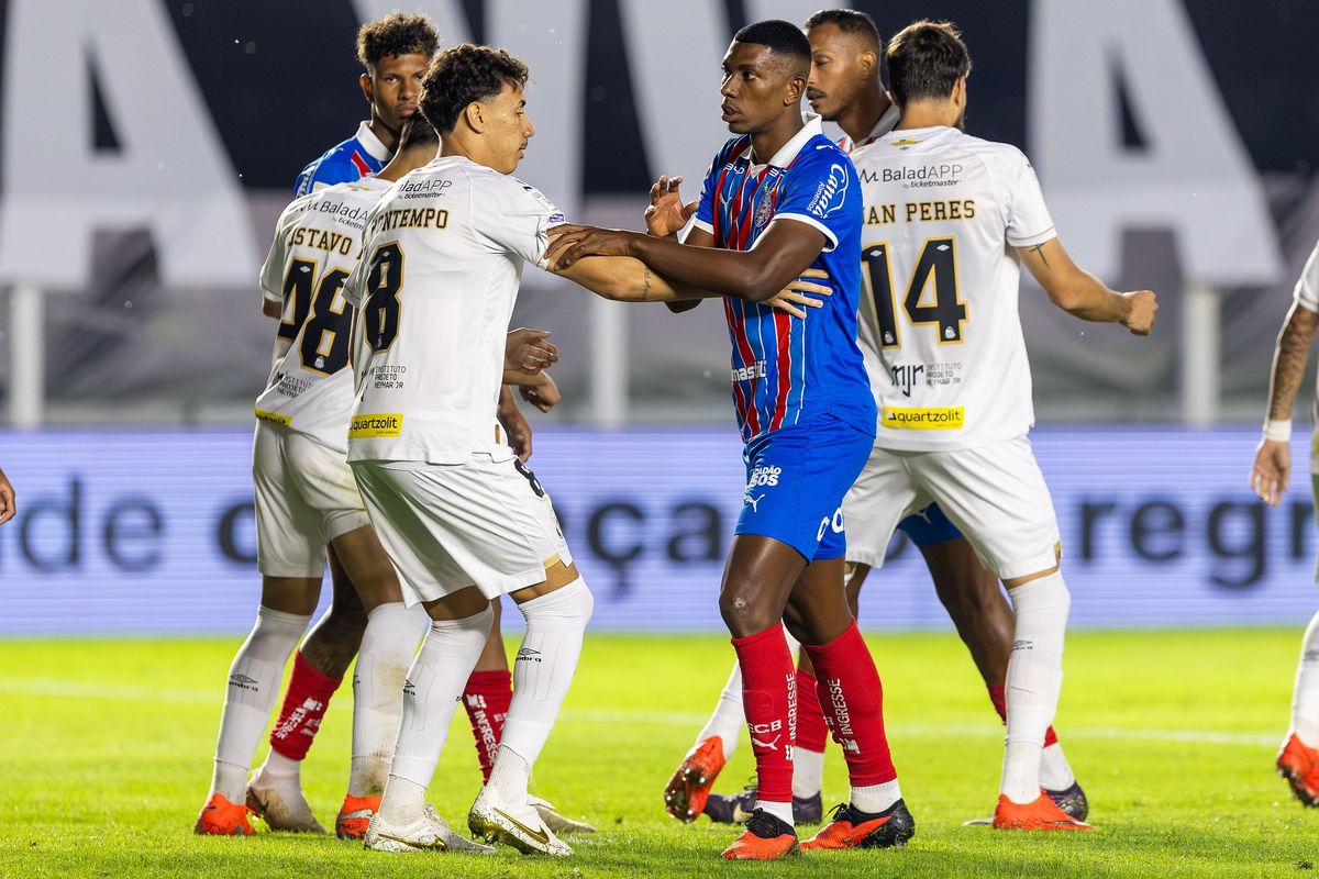 Santos 1x1 Bahia. Foto: Catarina Brand&atilde;o | EC Bahia
