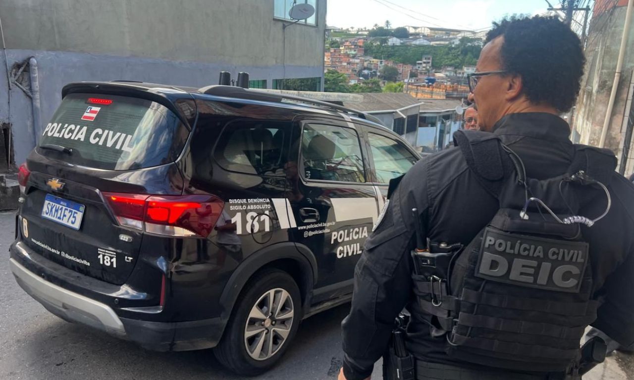 Suspeitos de sequestrar ex-pol&iacute;tico em Salvador. Foto: Divulga&ccedil;&atilde;o / Ascom-PCBA