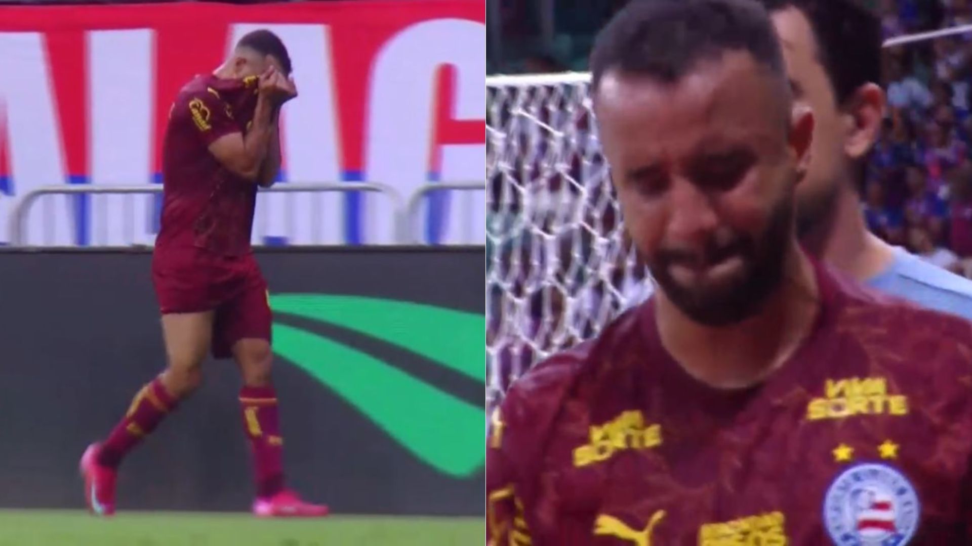 Caio Alexandre deixou o campo chorando