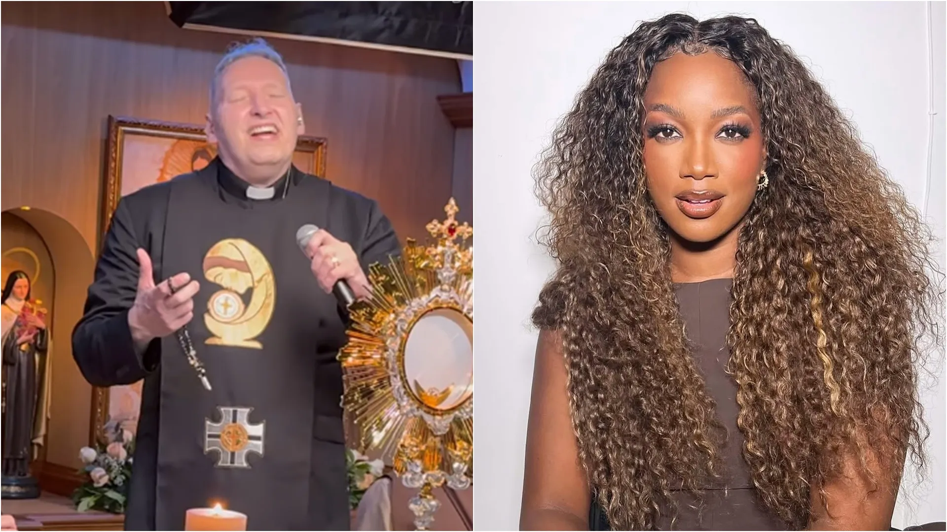 Padre Marcelo Rossi e Iza regravam versão de 'You Raise Me Up'; assista