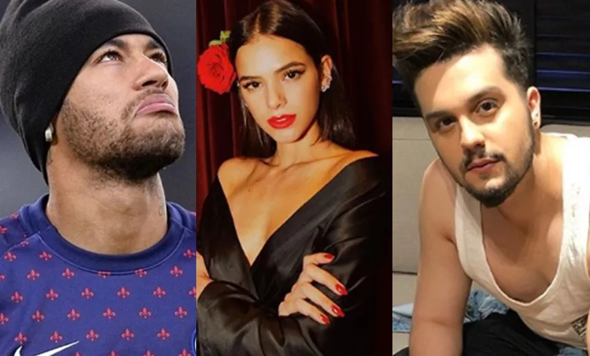 Neymar para de seguir Luan Santana após ele revelar que já ficou com Bruna Marquezine