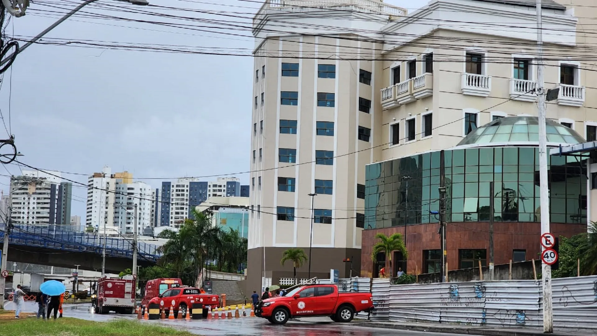 Corpo de Bombeiros decidiu realizar o isolamento preventivo do local
