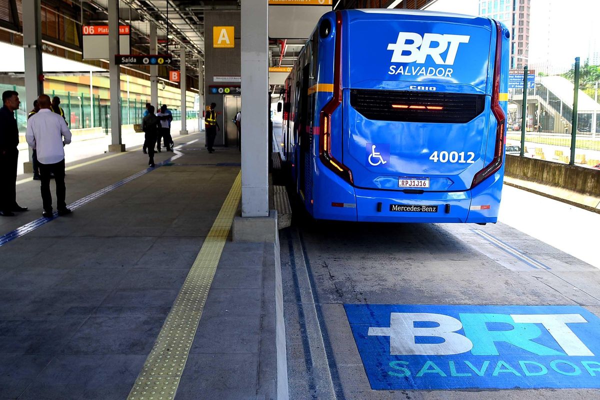 Paralisa&ccedil;&atilde;o de rodovi&aacute;rios interrompe opera&ccedil;&atilde;o do BRT, em Salvador. Foto: Divulga&ccedil;&atilde;o
