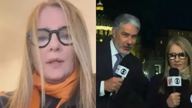 Ilze Scamparini explica mal-entendido com William Bonner no JN