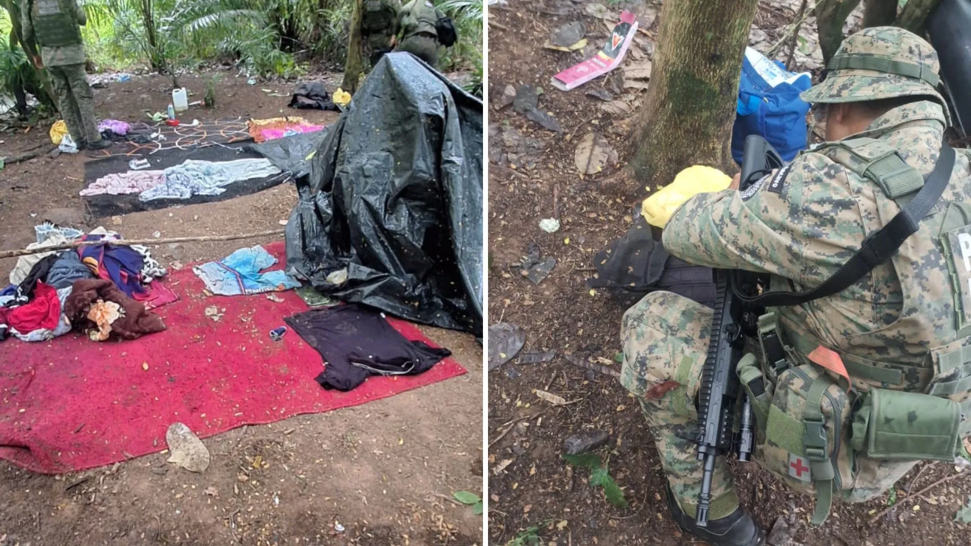Confira fotos do acampamento usado por facção criminosa em São Félix