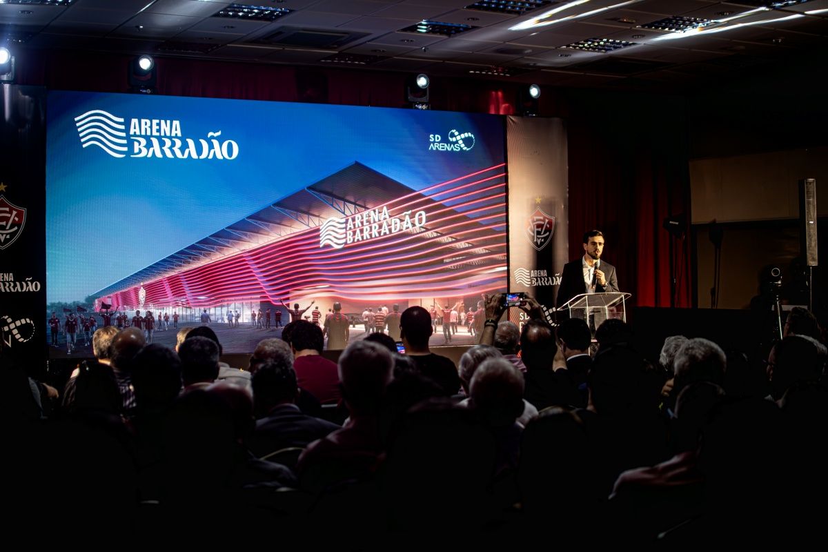 Nova casa do Vitória, a Arena Barradão, deve ter construção de 36 meses, de acordo com projeto. Foto: Victor Ferreira/EC Vitória