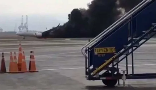 Avião da Latam colide com veículo antes de decolar e deixa dois mortos; veja vídeo