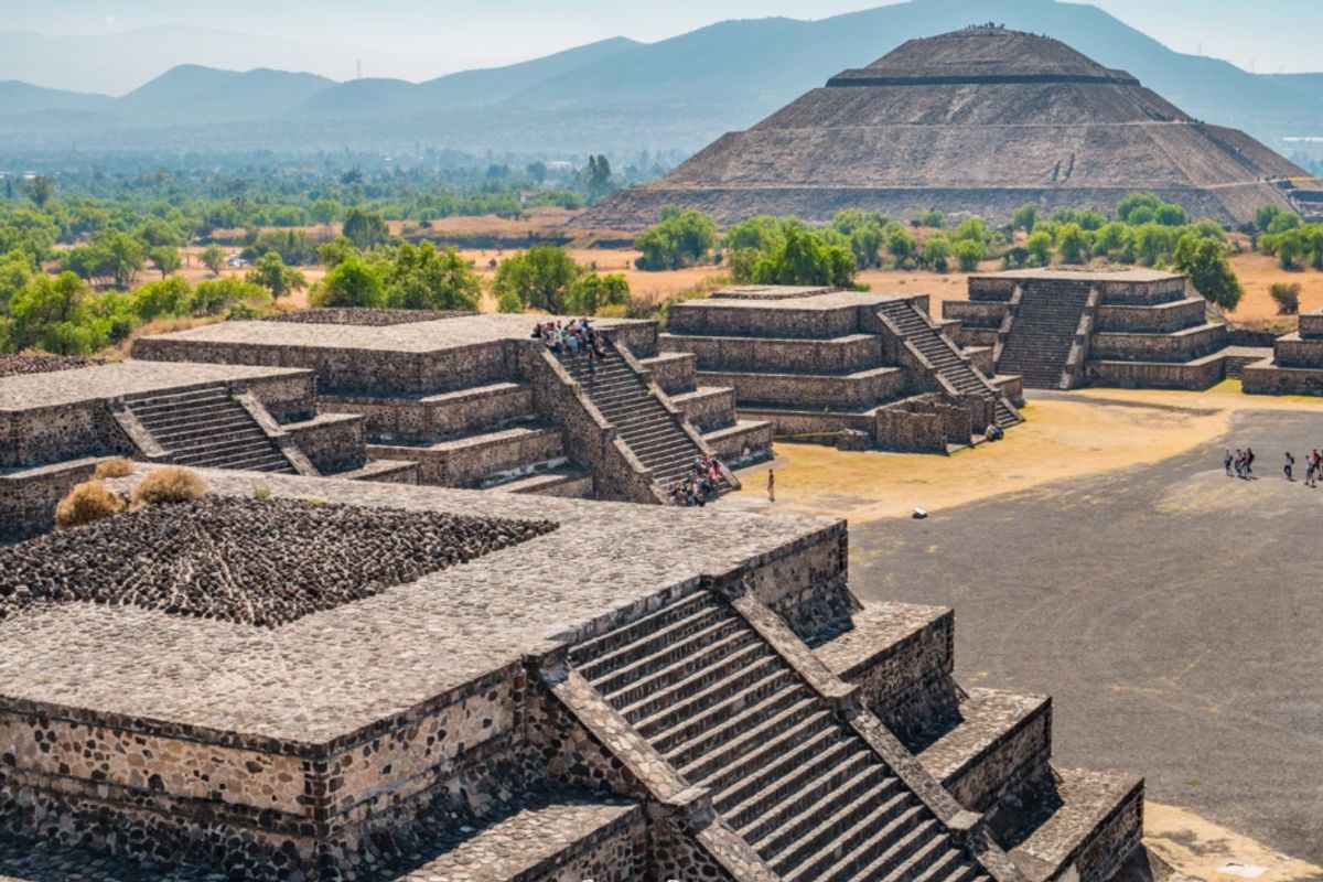 Teotihuacan, s&iacute;tio tur&iacute;stico, no M&eacute;xico. Foto: Ilustra&ccedil;&atilde;o