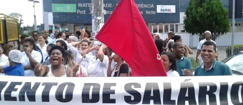 PARALISAÇÃO: Trabalhadores da Maternidade de Referência, em Pau Miúdo, cruzam os braços; Veja vídeo