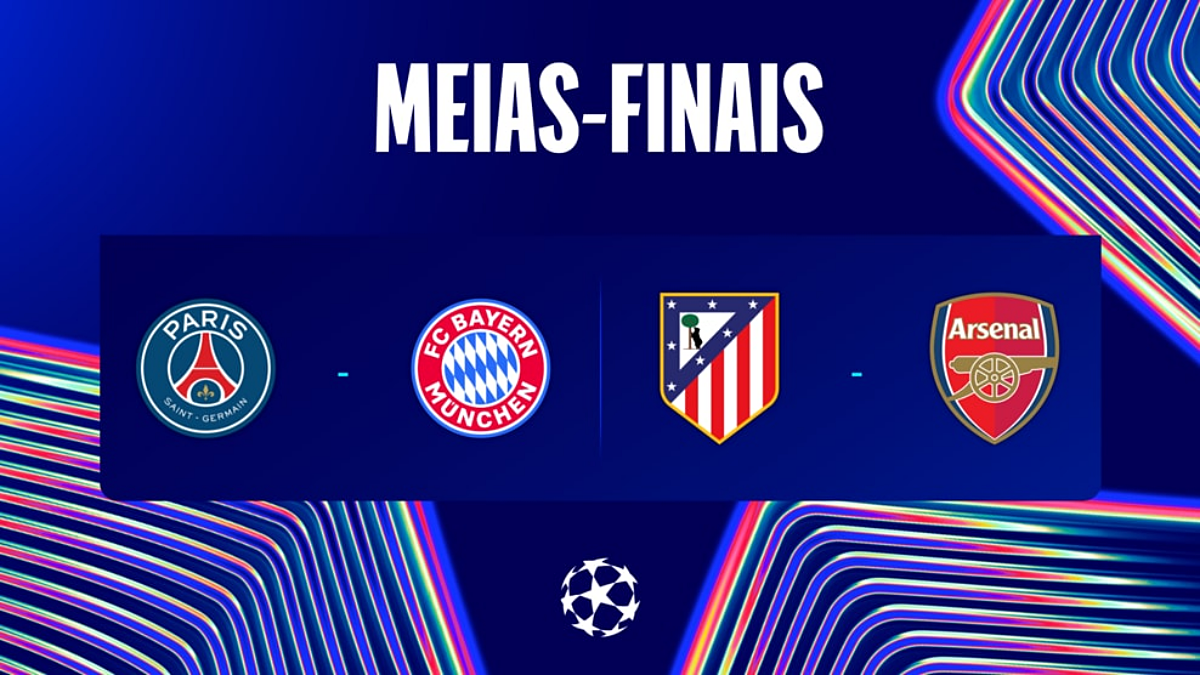  Ap&oacute;s a rodada desta quarta-feira, foram conhecidos os semifinalistas da Champions League, com surpresas na disputa. Foto: Uefa