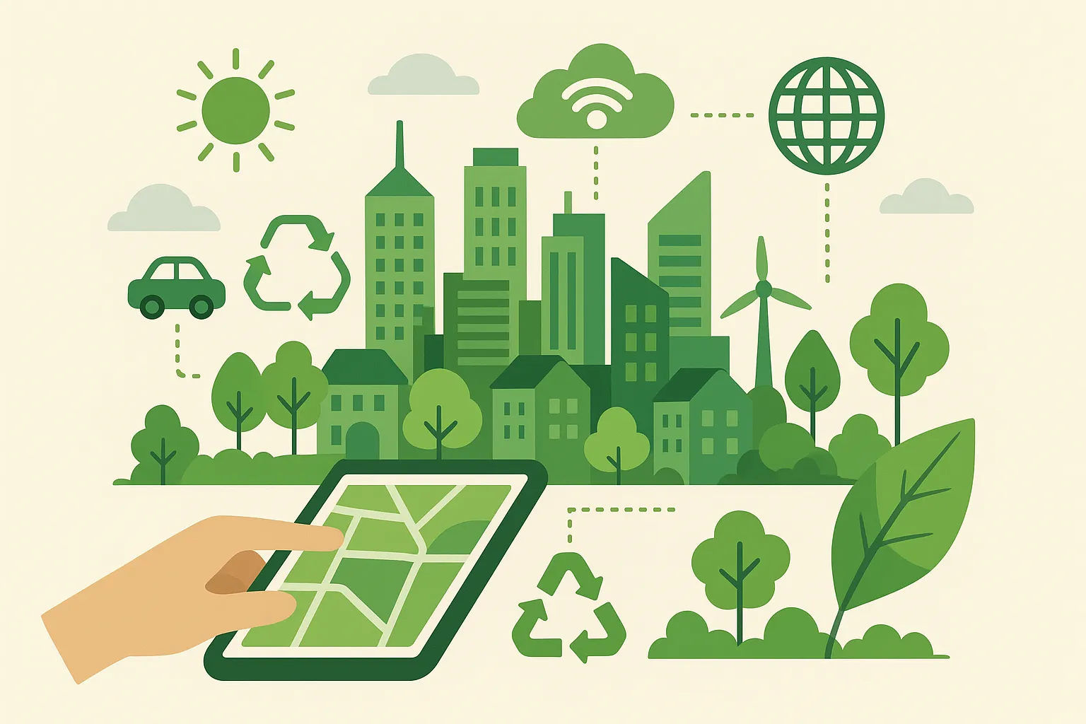 Imagem de organização sustentável 
