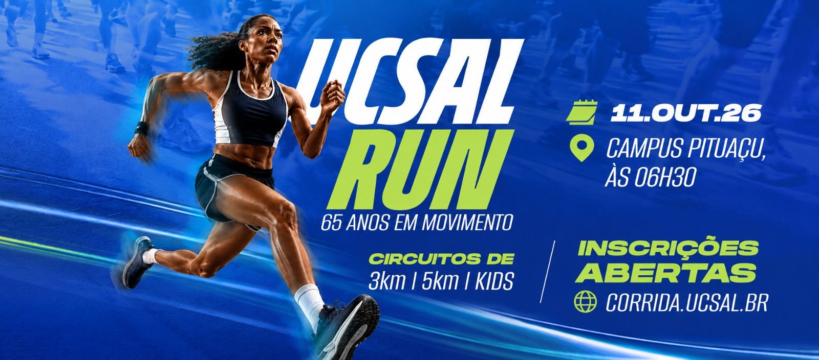 A atividade esportiva ter&aacute; largada e chegada no Campus da UCSAL, em Pitua&ccedil;u e reunir&aacute; esporte, sa&uacute;de, integra&ccedil;&atilde;o e tamb&eacute;m solidariedade