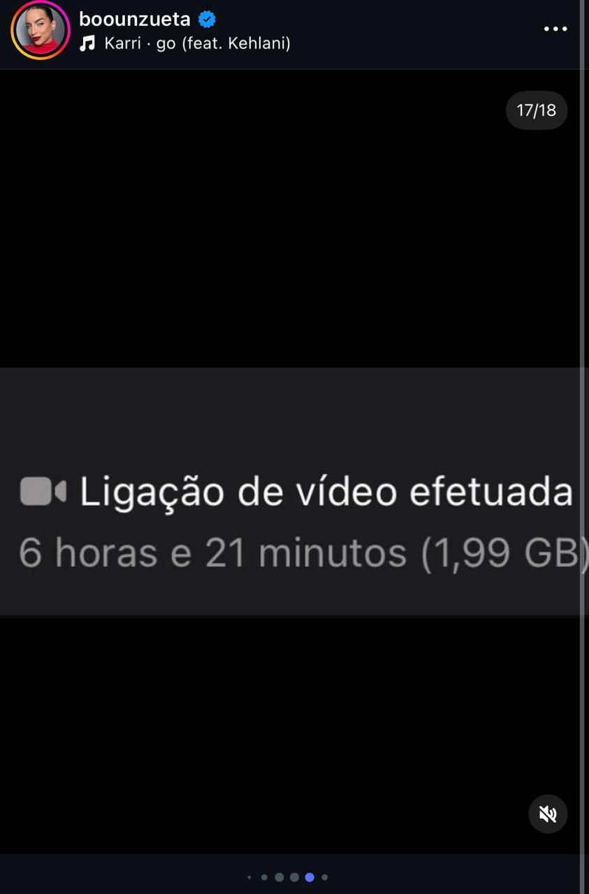 Ligação De Mais De Seis Hora| Foto:  Reprodução Instagram