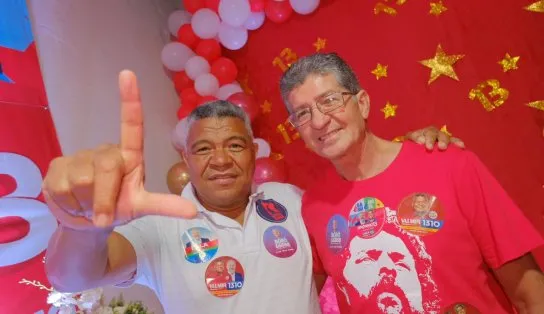 Em Senhor do Bonfim, Valmir e Brasileiro fortalecem parceria e reforçam campanha de Lula e Jerônimo