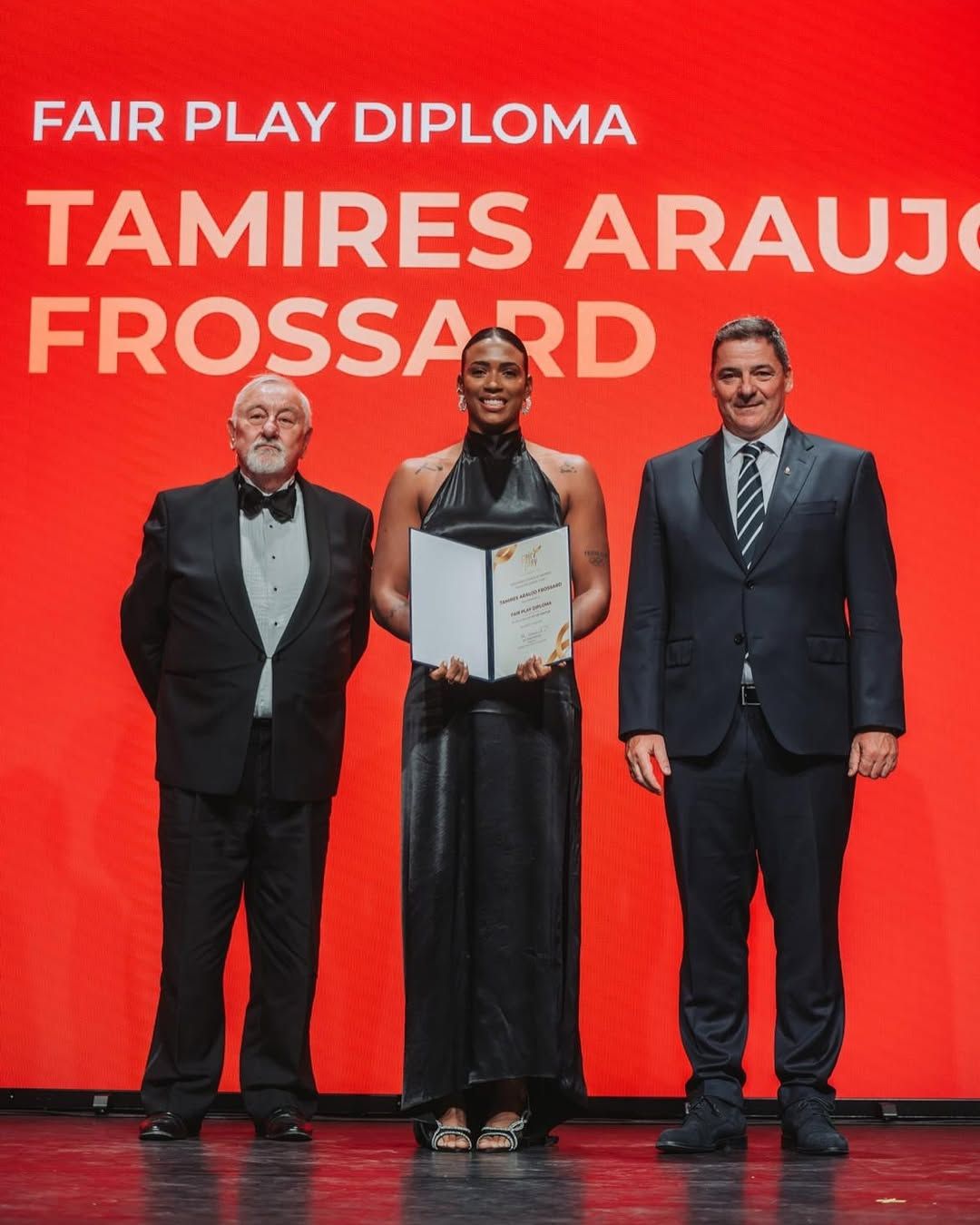 Tamires recebeu prêmio Fair Play por atitude em Paris 2024 | Foto: reprodução/Instagram